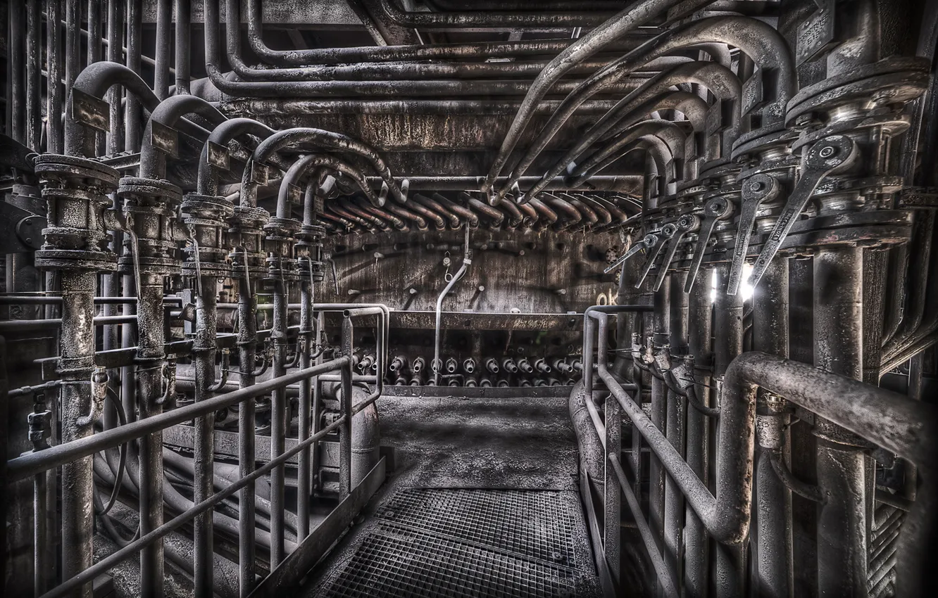 Photo wallpaper background, plant, factory