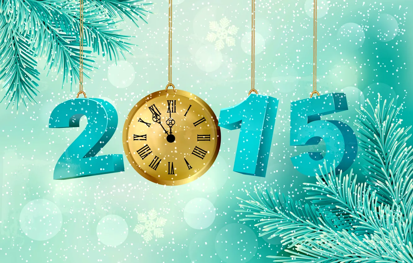 Photo wallpaper New Year, New Year, Happy, 2015