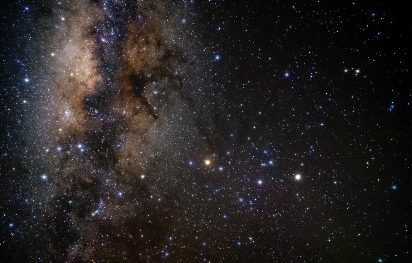 Photo wallpaper space, stars, the milky way, infinity