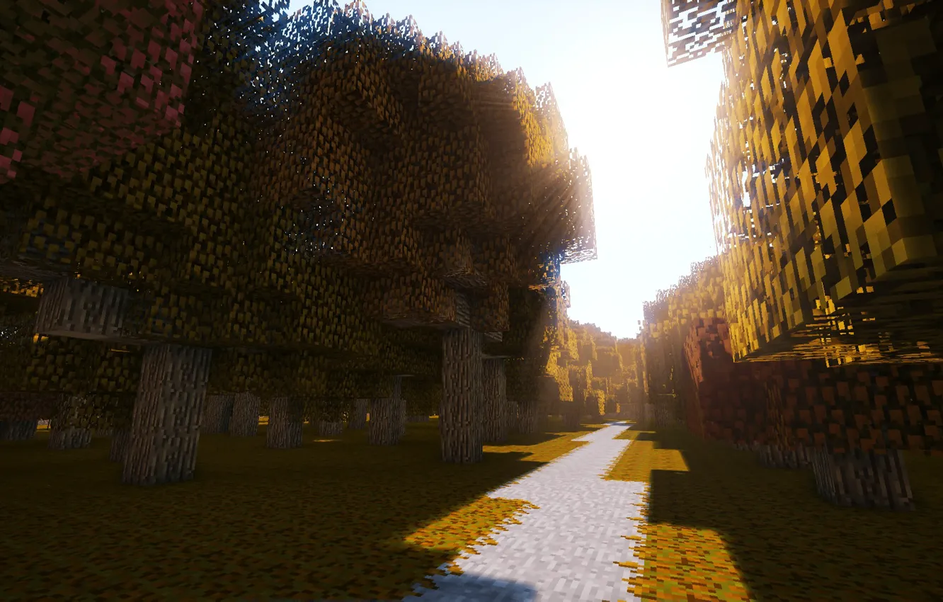 Photo wallpaper wallpaper, game, autumn, minecraft