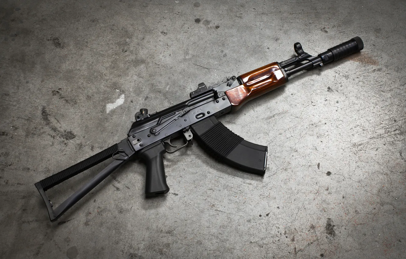 Photo wallpaper background, machine, Kalashnikov, butt, The AKS-74, folding