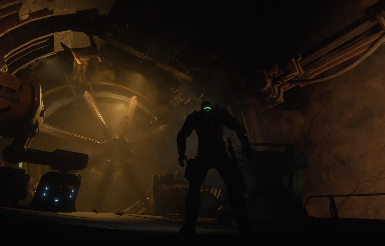 Photo wallpaper dead space, Screenshot, Screenshot, The Callisto Protocol, Drilling rig