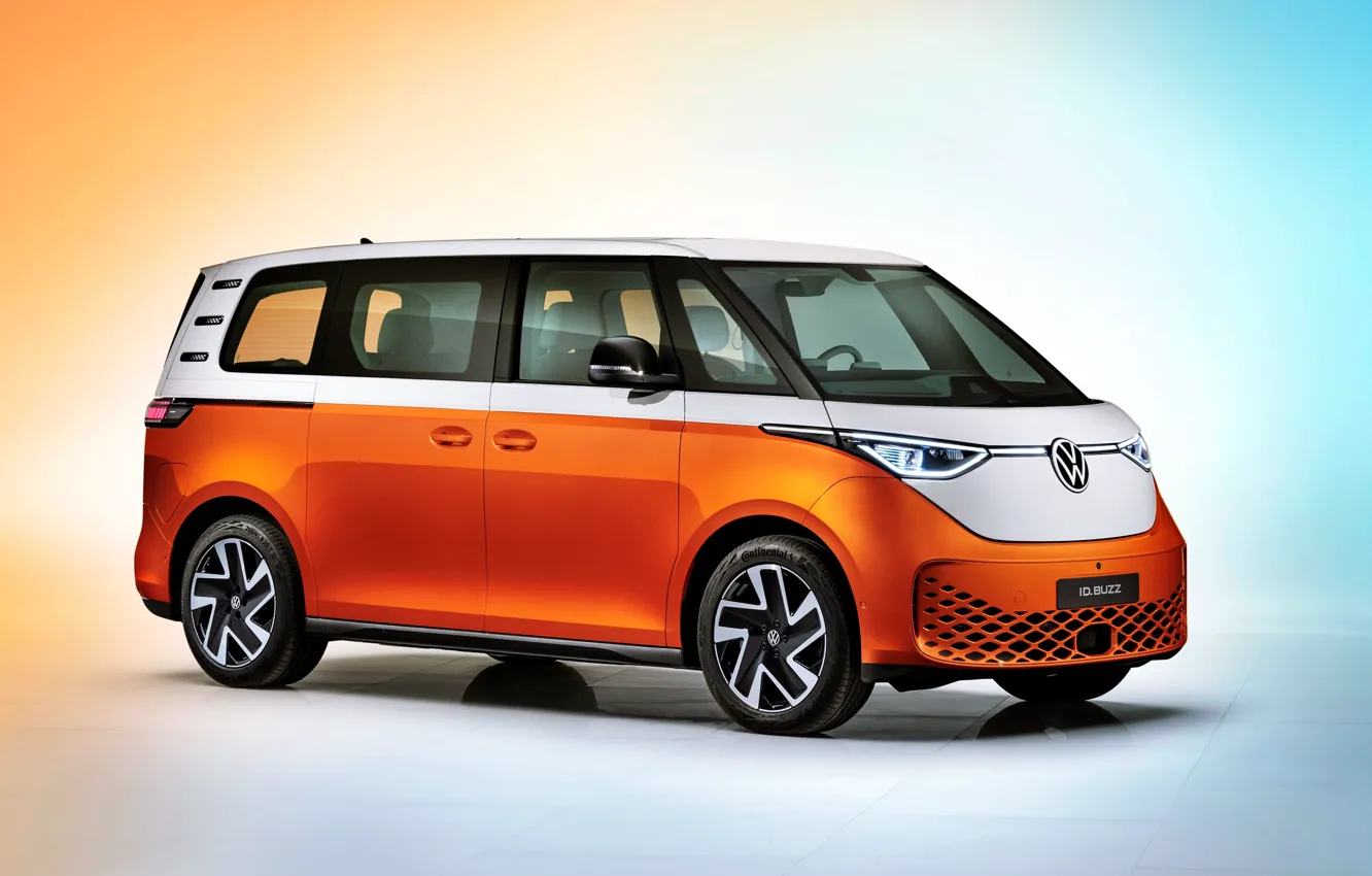 Photo wallpaper Volkswagen, volkswagen id. buzz, id. buzz, on the desktop, background, picture, car, Volkswagen
