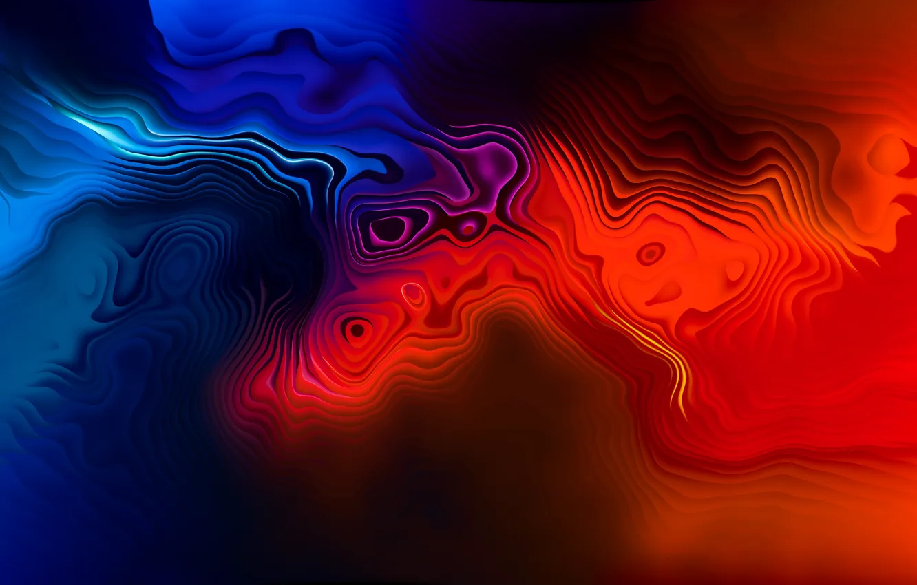Photo wallpaper blue, red, abstraction, abstract, red, blue, the merger, color mixture