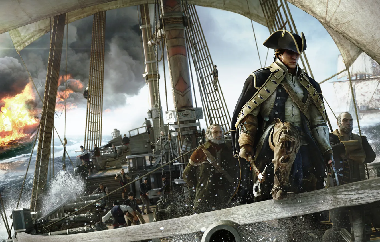 Photo wallpaper Assassin's Creed III, Radunhageydu, Connor Kenuey, Assassin's creed 3