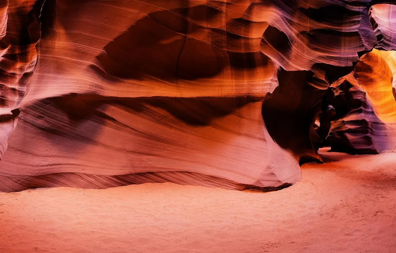 Photo wallpaper dawn, panorama, photographer, antelope canyon, Kenji Yamamura