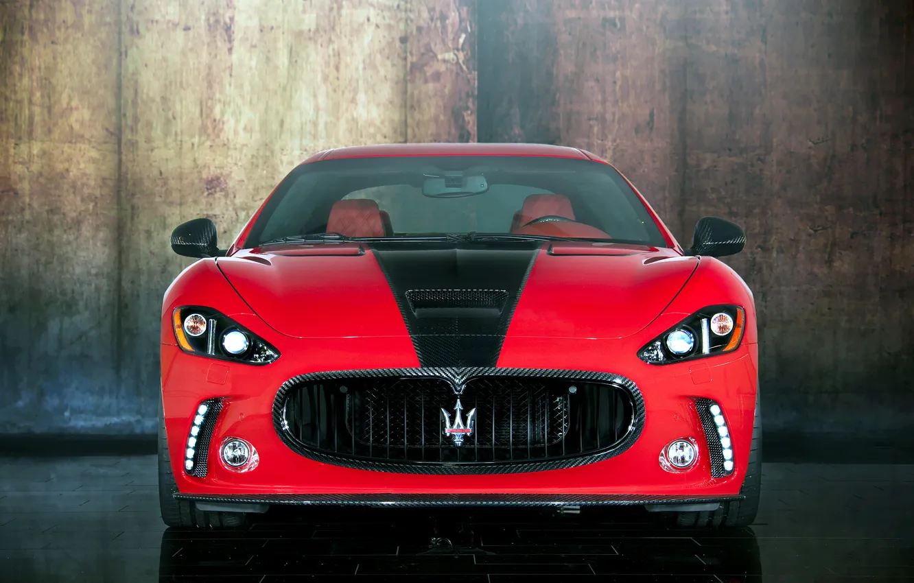 Photo wallpaper red, Maserati, red, GranTurismo, Maserati, Mansory, Gran Turismo, Mansory