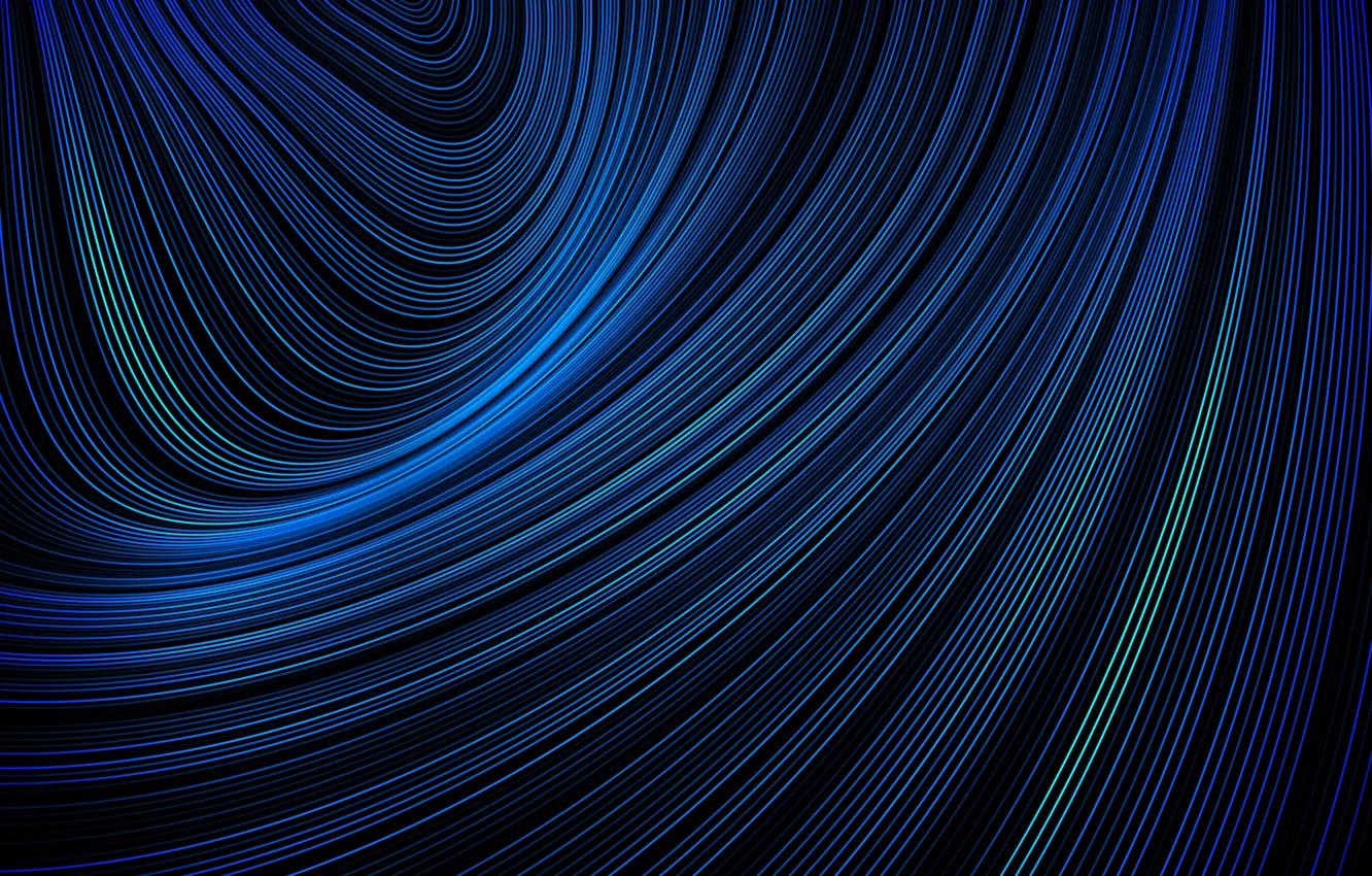 Photo wallpaper Blue, Abstract, Lines