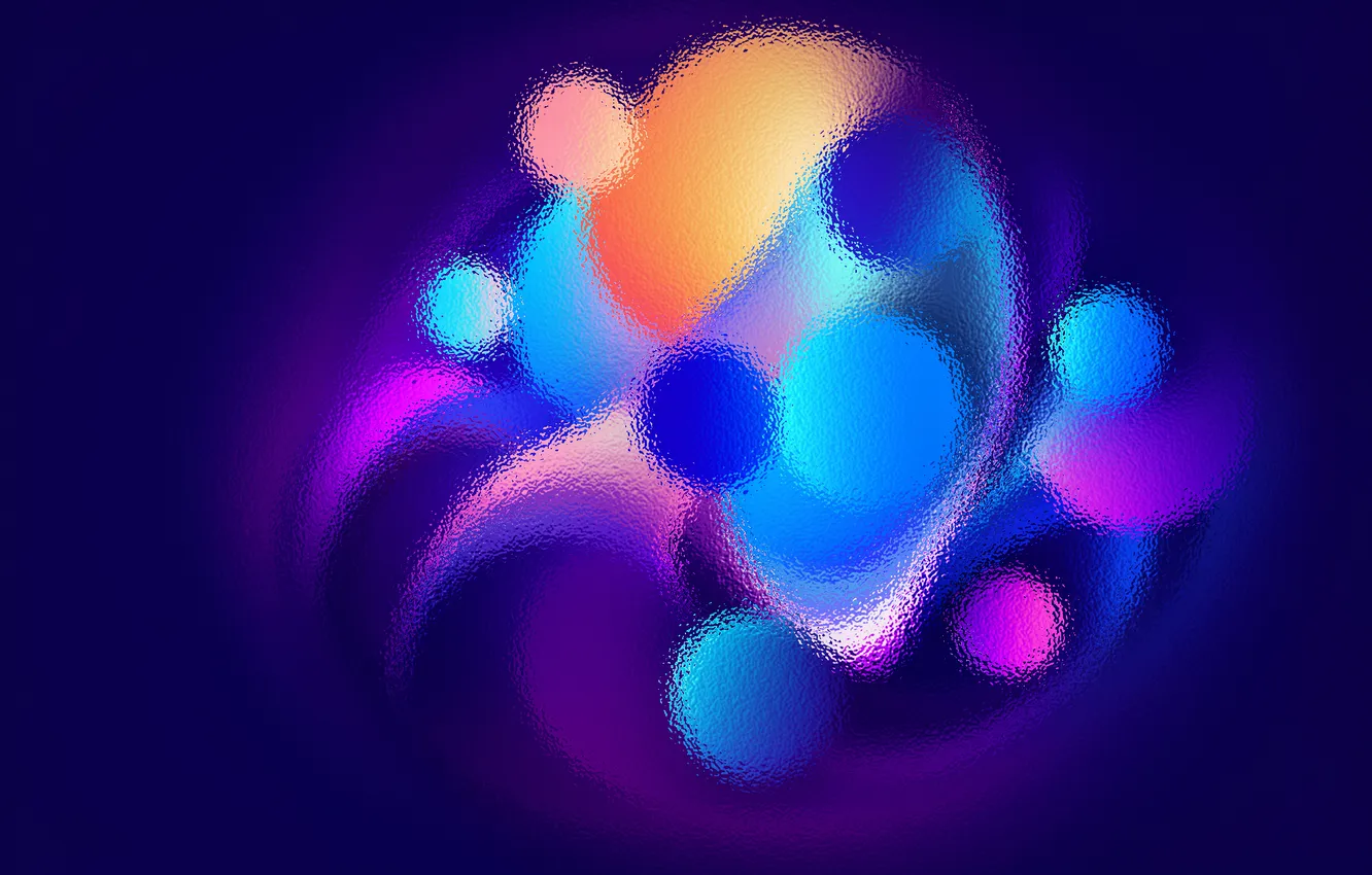 Photo wallpaper circles, abstraction, purple background, abstract background, dispersion, AI art, neural network