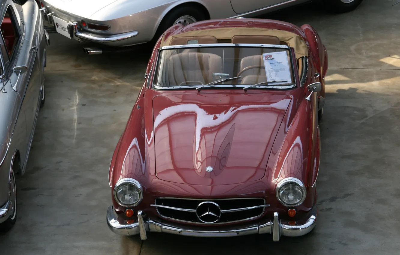 Photo wallpaper retro, Mercedes, Benz, classic, 300SL