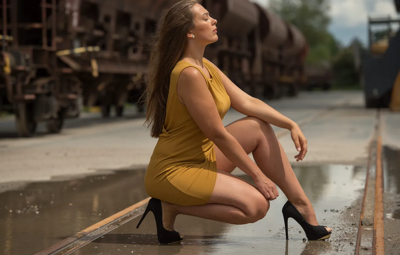 Photo wallpaper dress, shoes, legs, P..Photography, peterboll