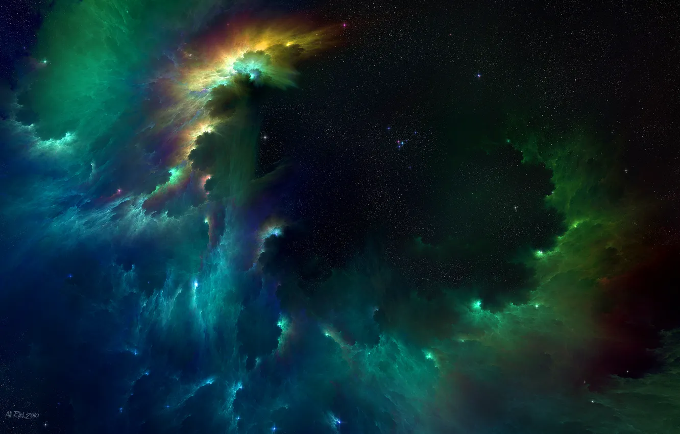 Photo wallpaper nebula, galaxy, Galaxy, Nebula, cluster of stars, cluster of stars