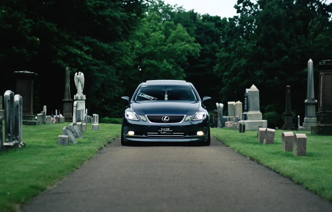 Photo wallpaper auto, Lexus, cemetery, Lexus