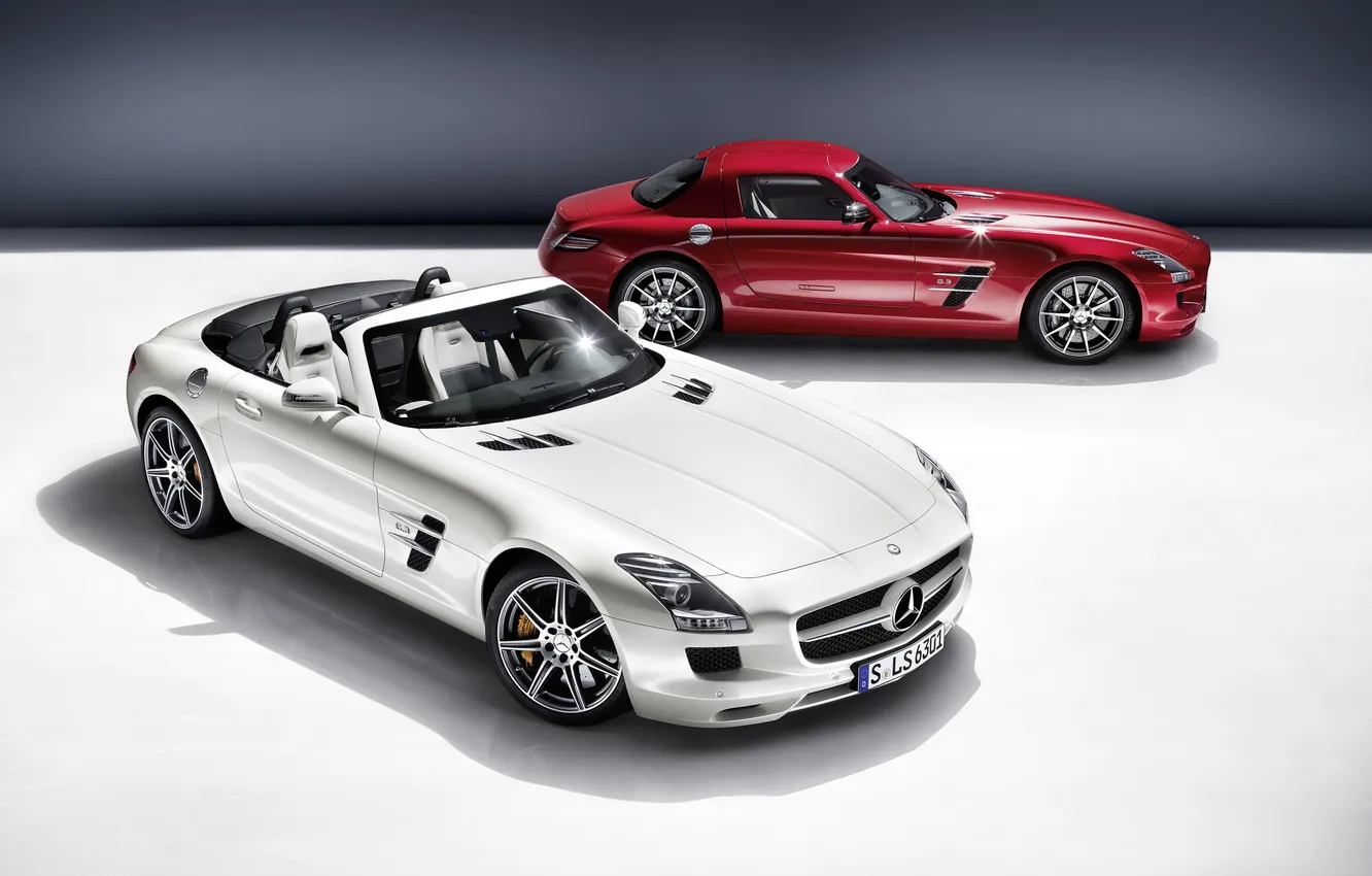Photo wallpaper tuning, Mercedes, AMG, SLS