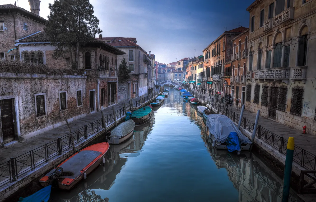 Photo wallpaper the city, Venice, channel