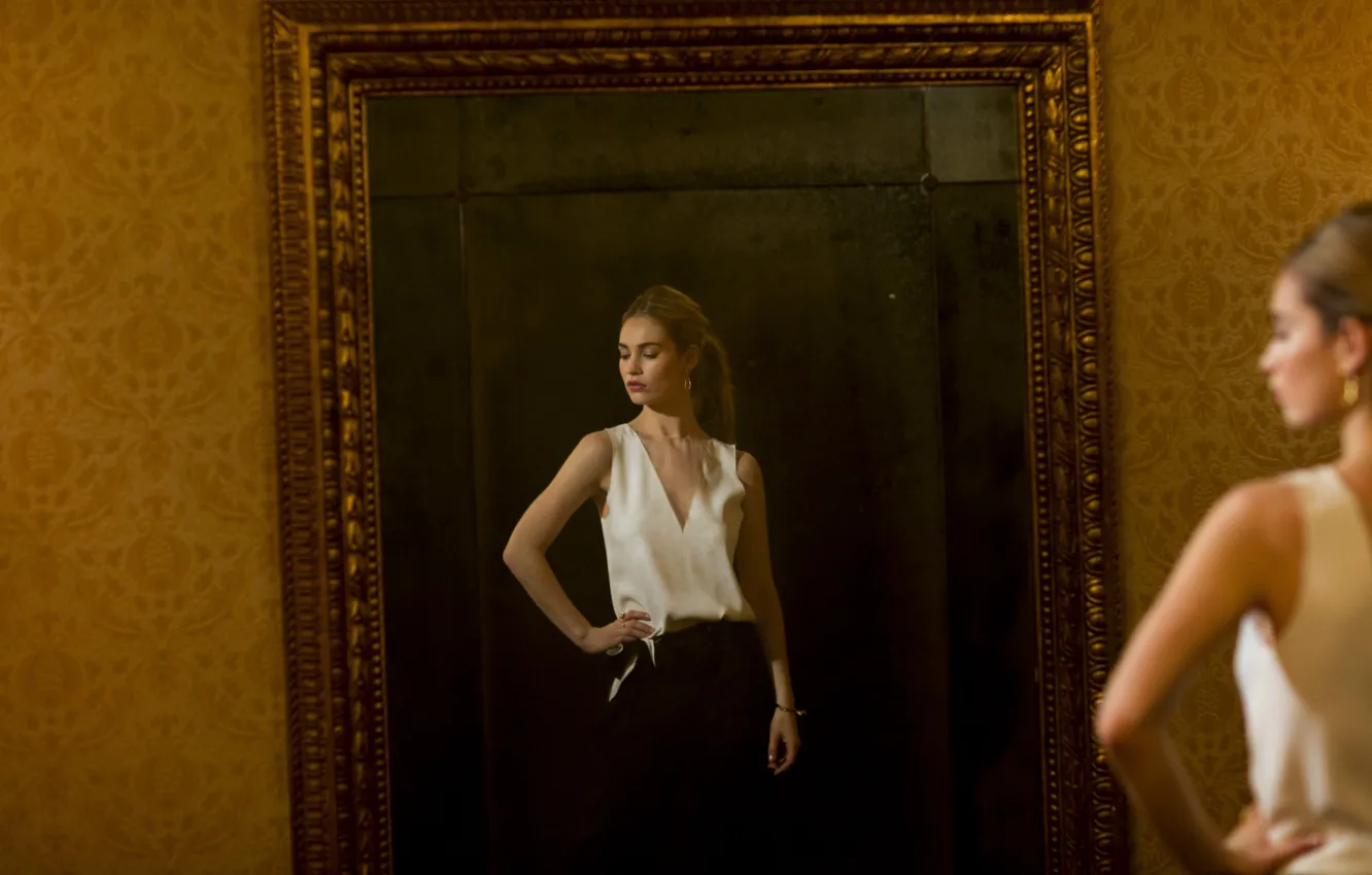 Photo wallpaper actress, photoshoot, 2015, Lily James, Lily James, LA Times