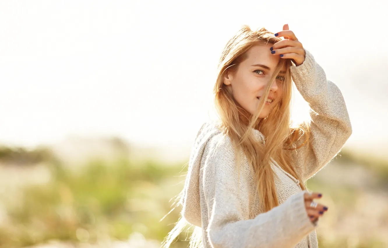 Photo wallpaper look, face, background, model, hair, cutie, Alena