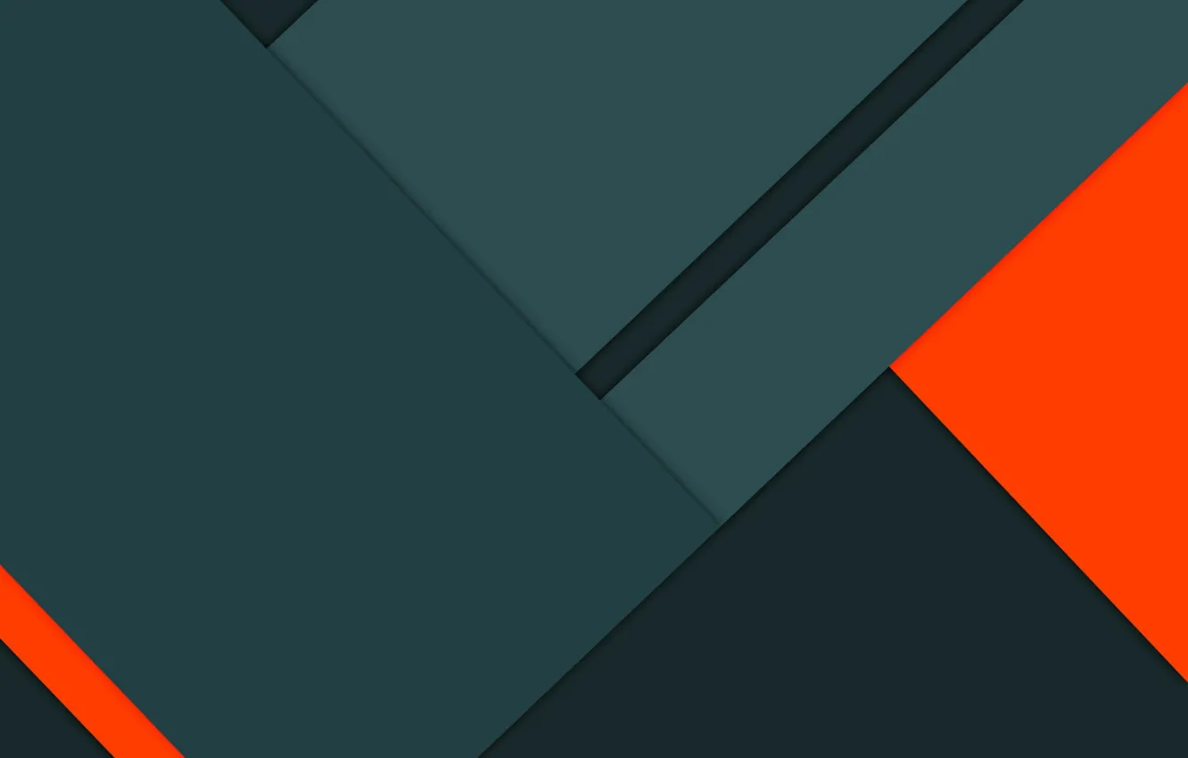 Photo wallpaper Orange, Android, Design, 5.0, Lines, Lollipop, Material, Triangles