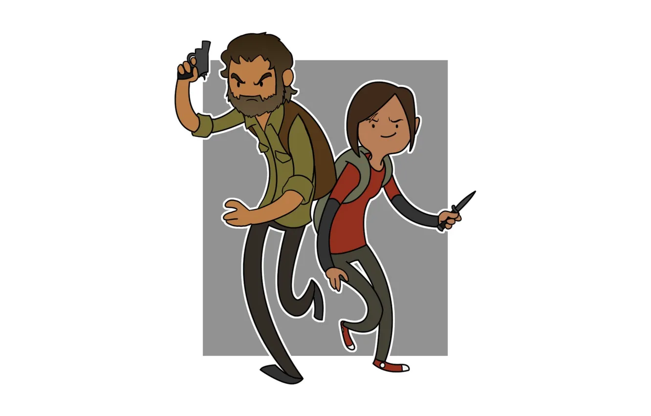 Photo wallpaper minimalism, Ellie, The Last of Us, Joel, Naughty Dog, adventure time, Adventure Time, PlayStation