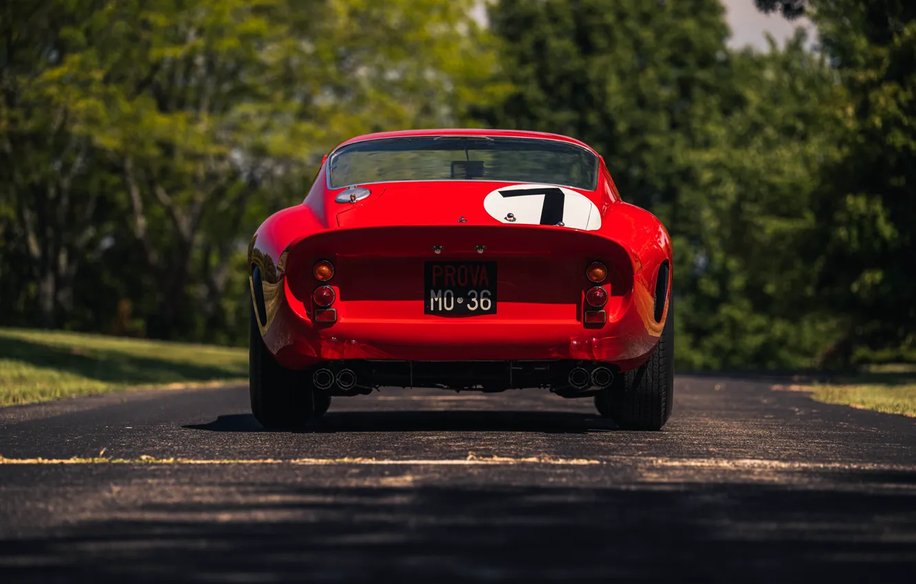 Photo wallpaper Ferrari, rear, 1962, 250, Ferrari 250 GTO, Ferrari 330 LM