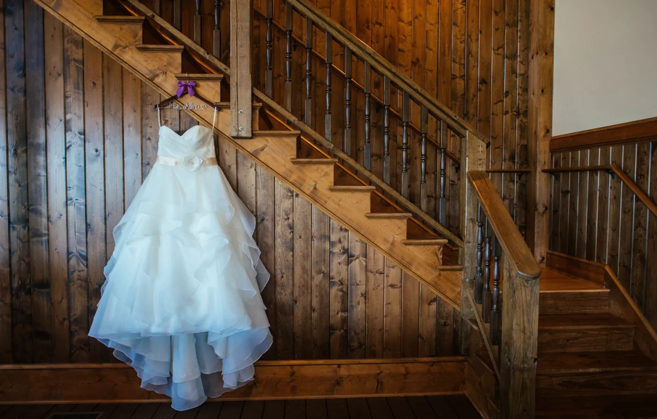 Photo wallpaper dress, ladder, wedding