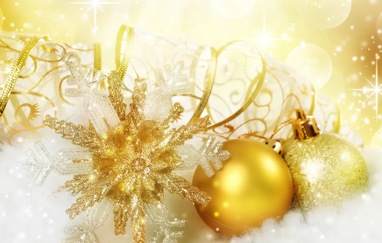 Photo wallpaper snowflakes, Christmas decorations, wool