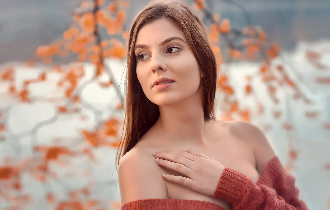 Photo wallpaper girl, model, portrait, Maritha