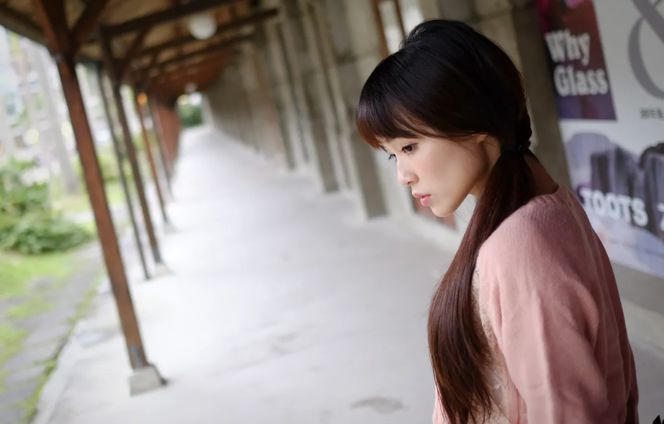 Photo wallpaper background, profile, cutie, face