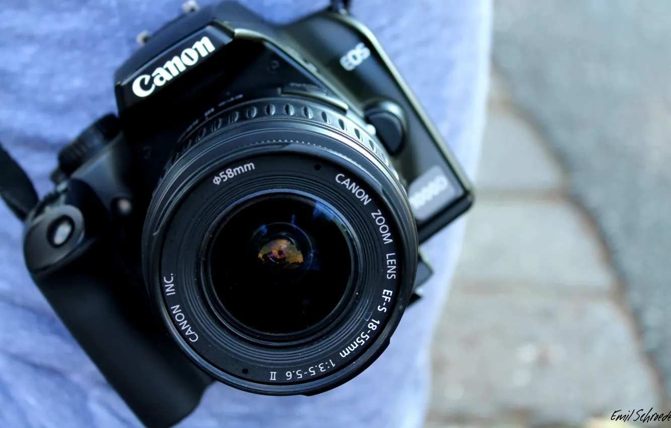 Photo wallpaper colourful, Canon, lense