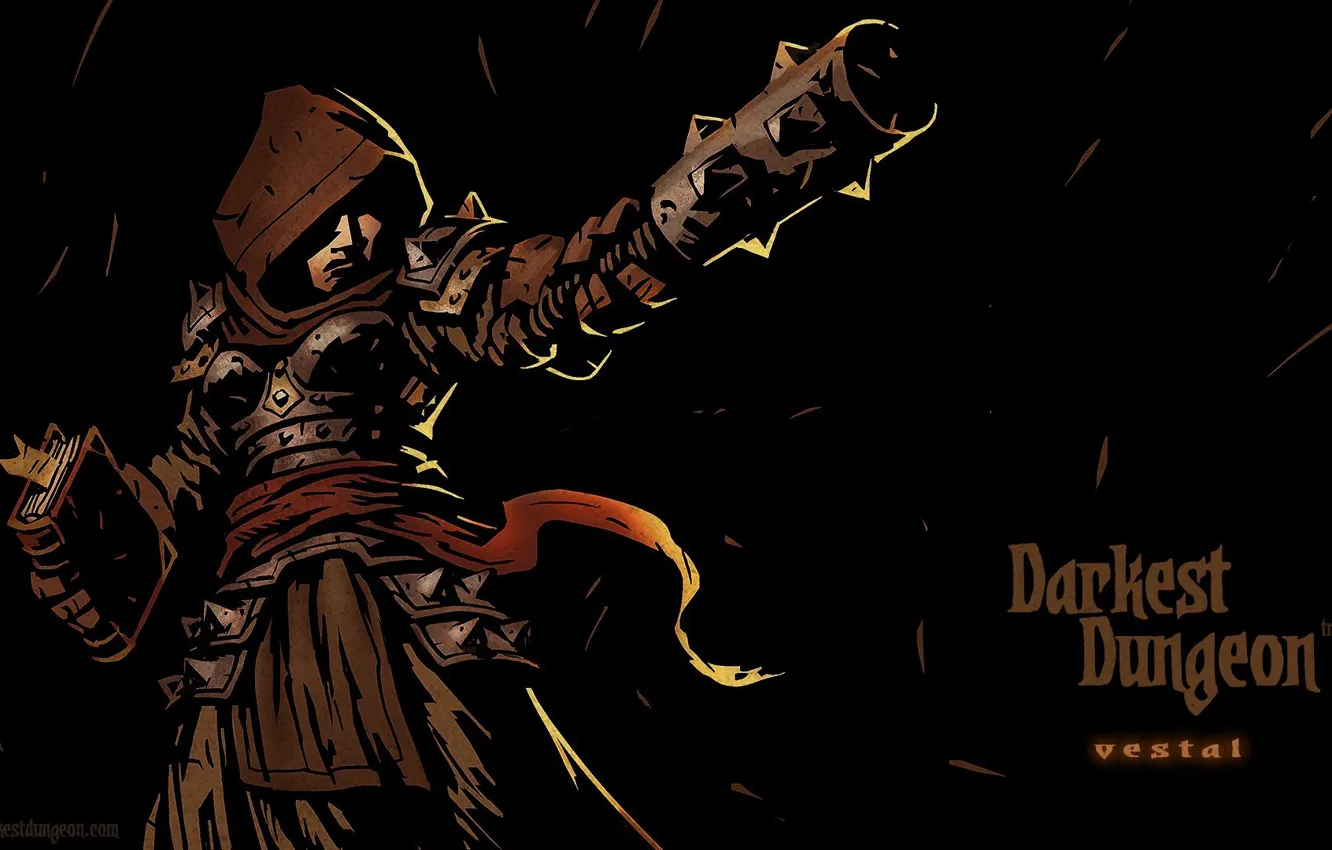 Photo wallpaper RPG, Darkest Dungeon, Red Hook Studios, Vestal