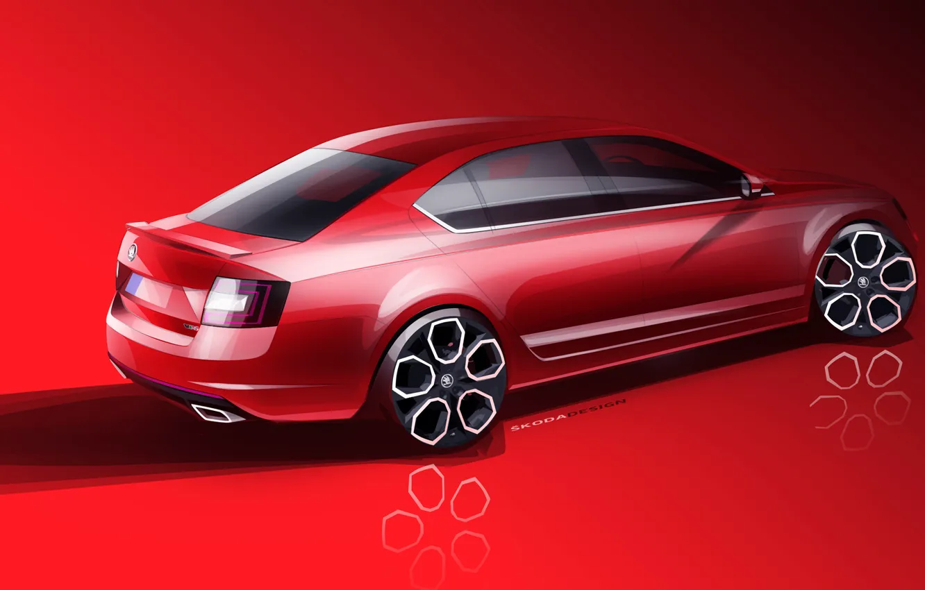 Photo wallpaper Skoda, 2014, Octavia