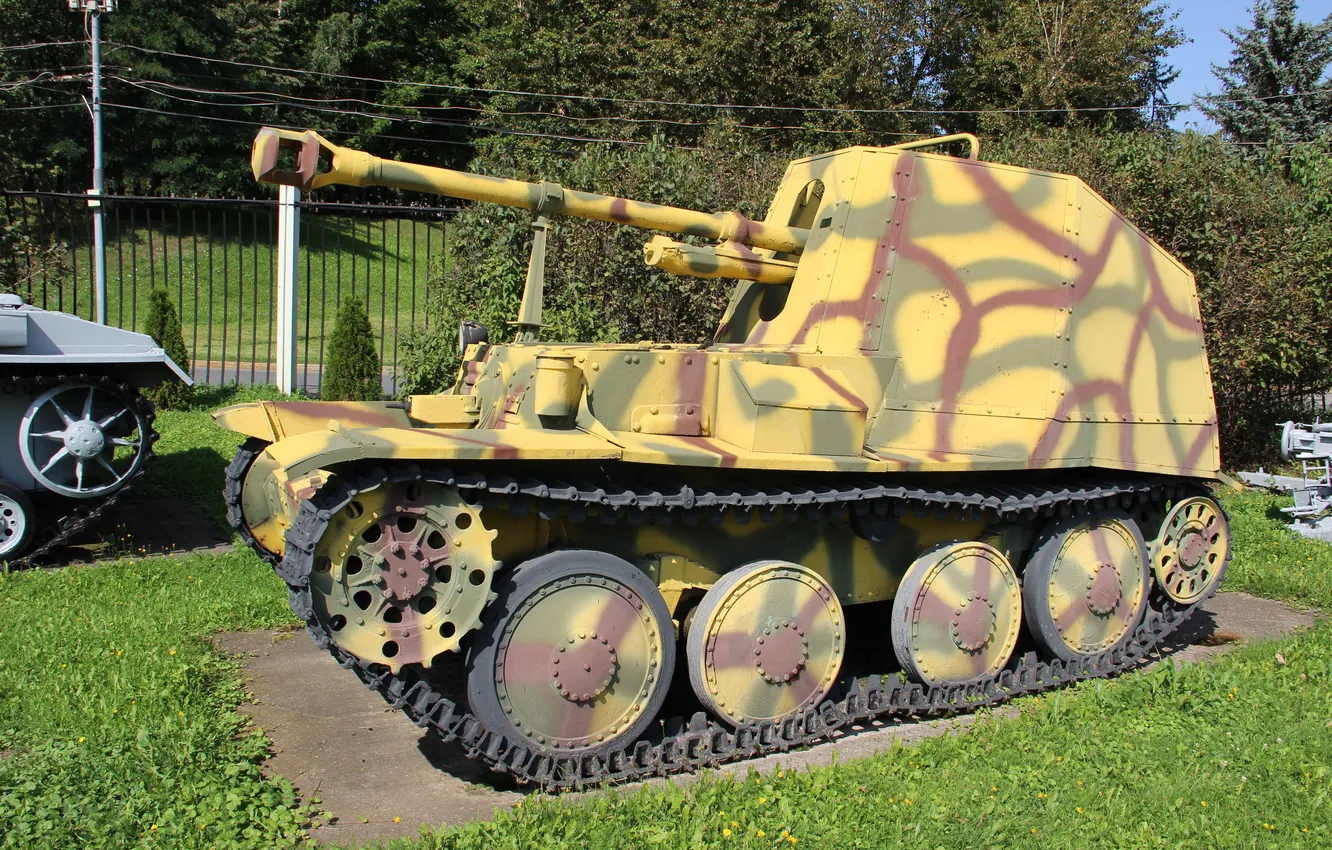 Photo wallpaper Germany, Moscow, SAU, Marder III, Poklonnaya Gora, The Museum of G.O.R.A., German anti-tank self-propelled guns