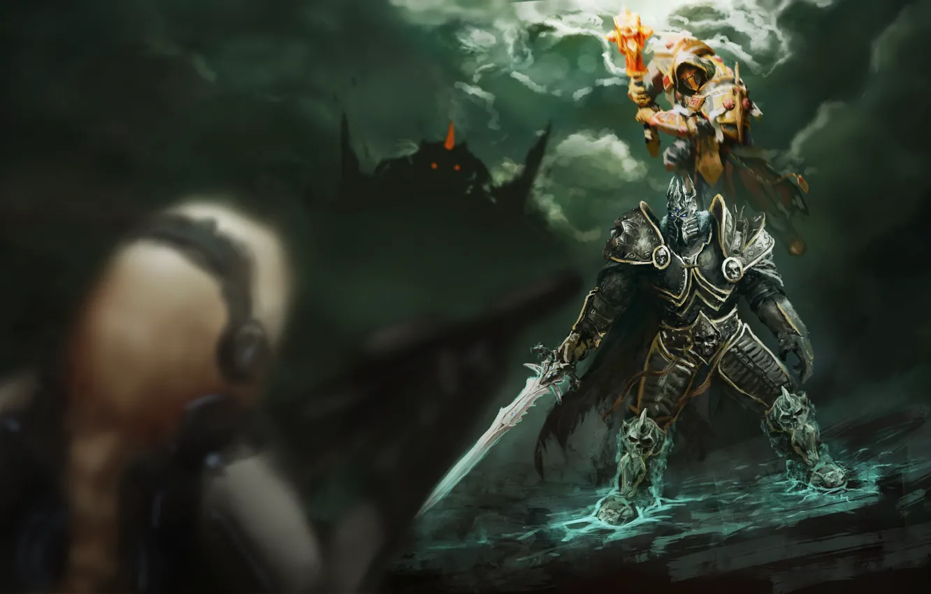 Photo wallpaper starcraft, diablo, art, arthas, Heroes of the Storm, moba, terra nova
