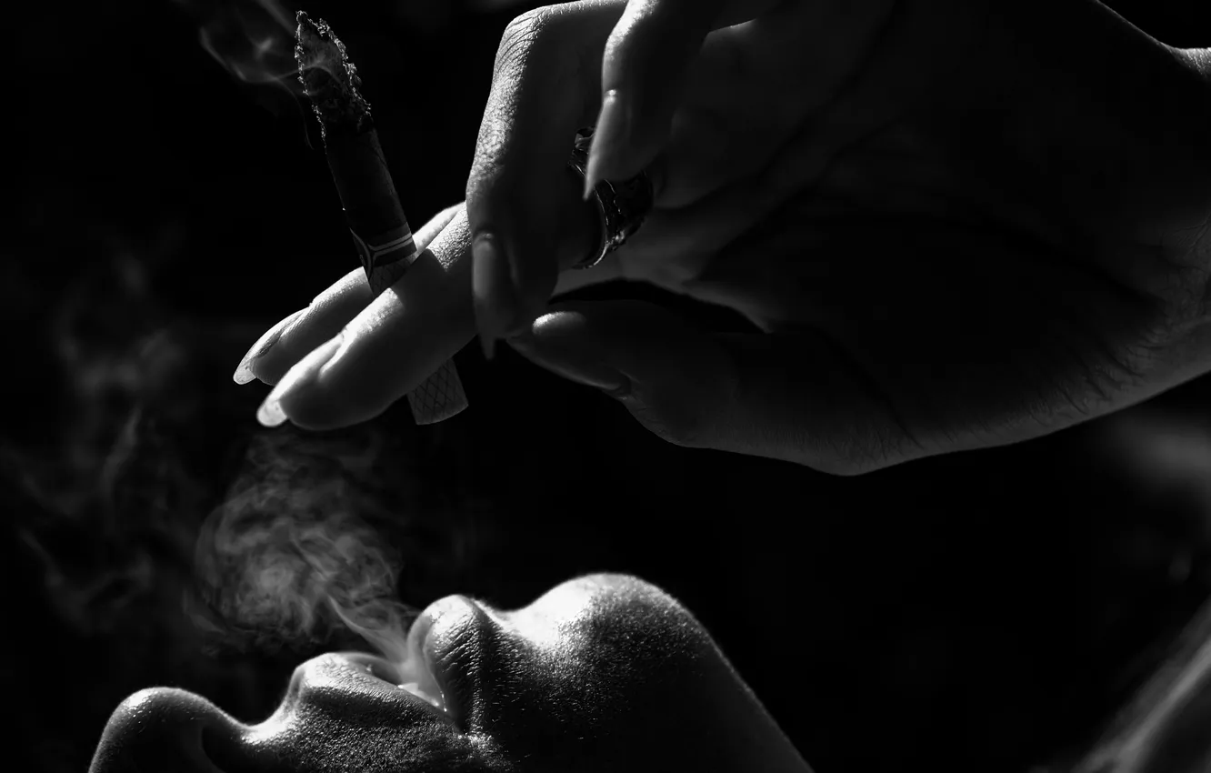 Photo wallpaper smoke, cigarette, Alexey Pleshkov