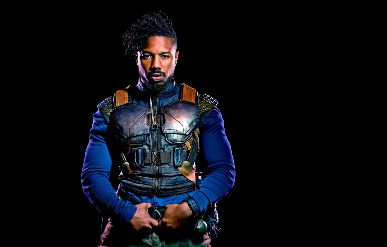 Photo wallpaper Marvel, Black Panther, Killmonger