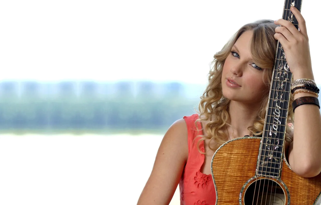 Photo wallpaper model, guitar, blonde, singer, Taylor Swift, Taylor Alison Swift