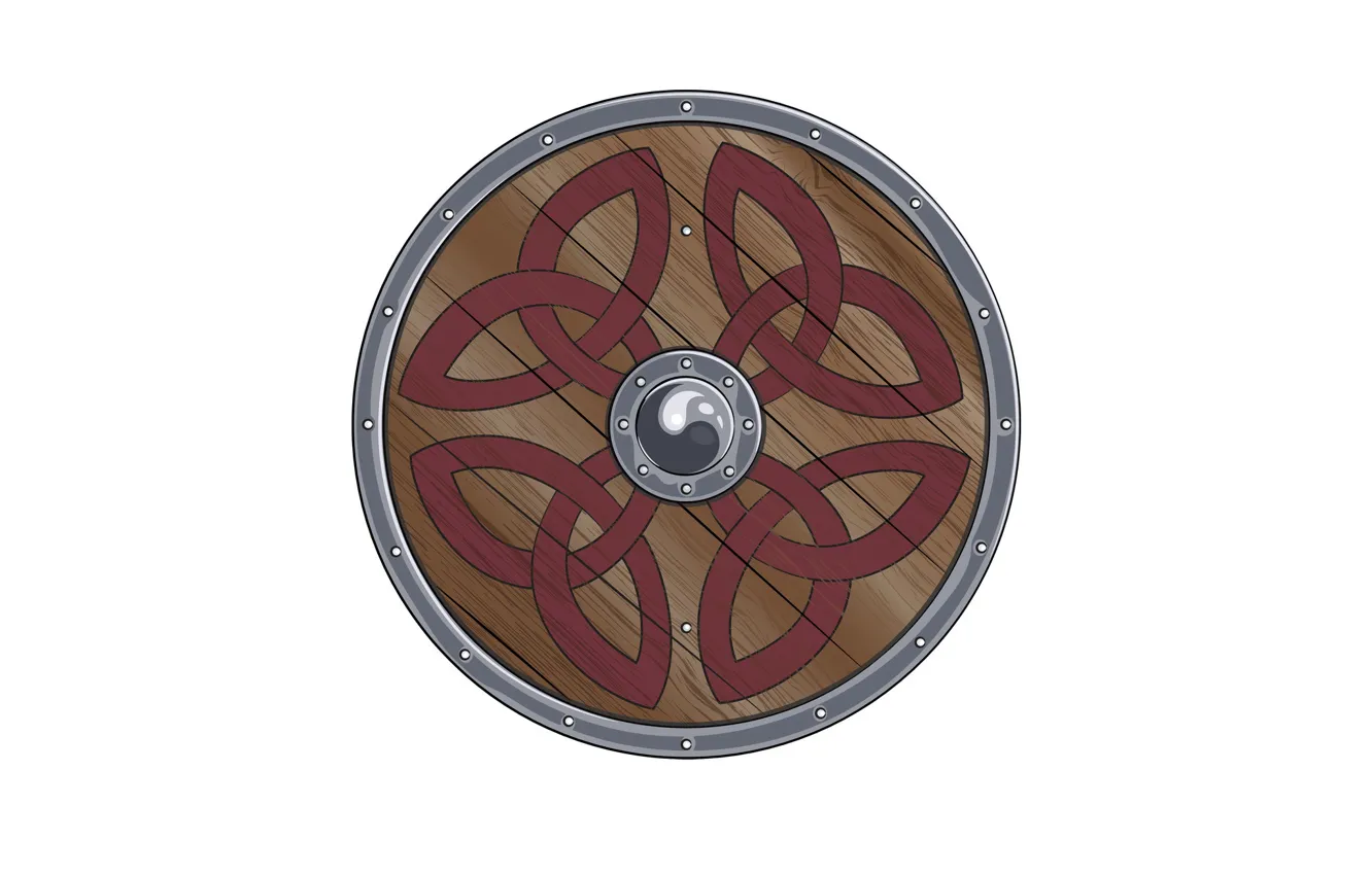 Photo wallpaper patterns, shield, the Vikings