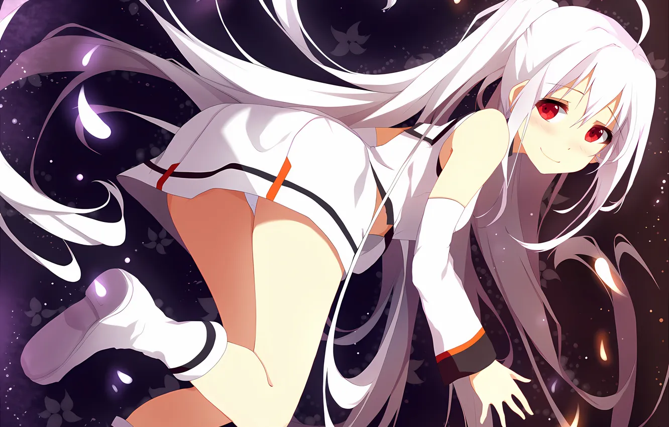 Photo wallpaper girl, sexy, lingerie, ass, blouse, panties, long hair, legs