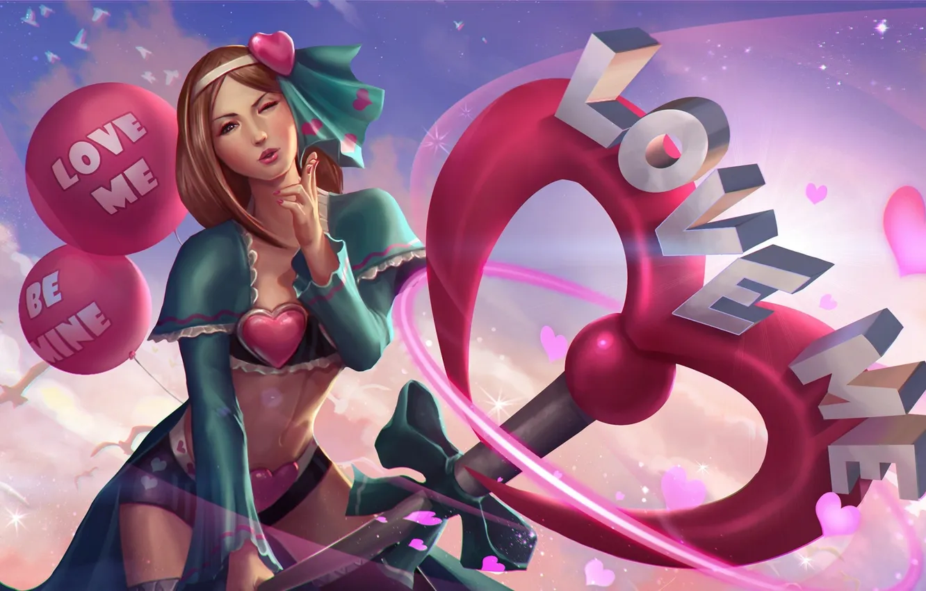 Photo wallpaper girl, hon, Valentine's Day, Heroes of Newerth, Happy Valentine's Day, empath, Overly Attached