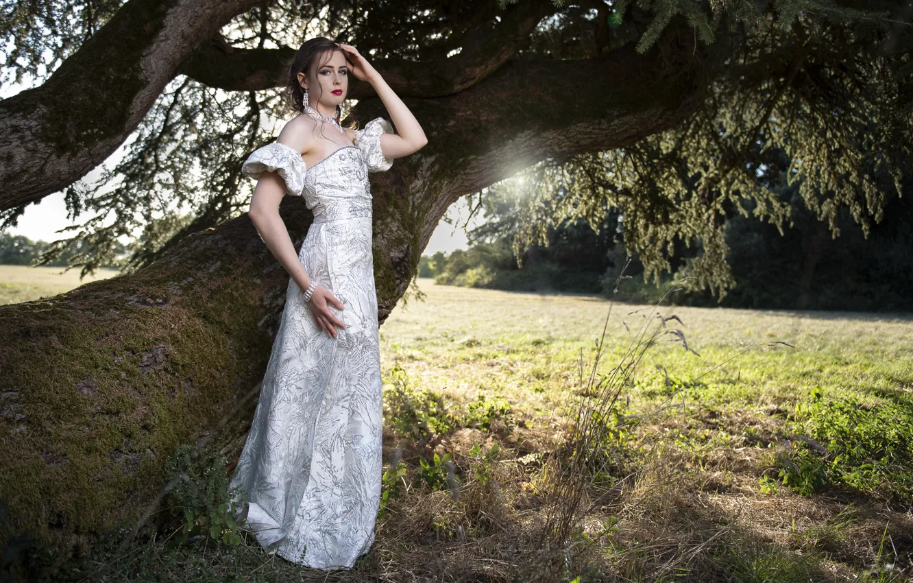 Photo wallpaper girl, nature, Célia