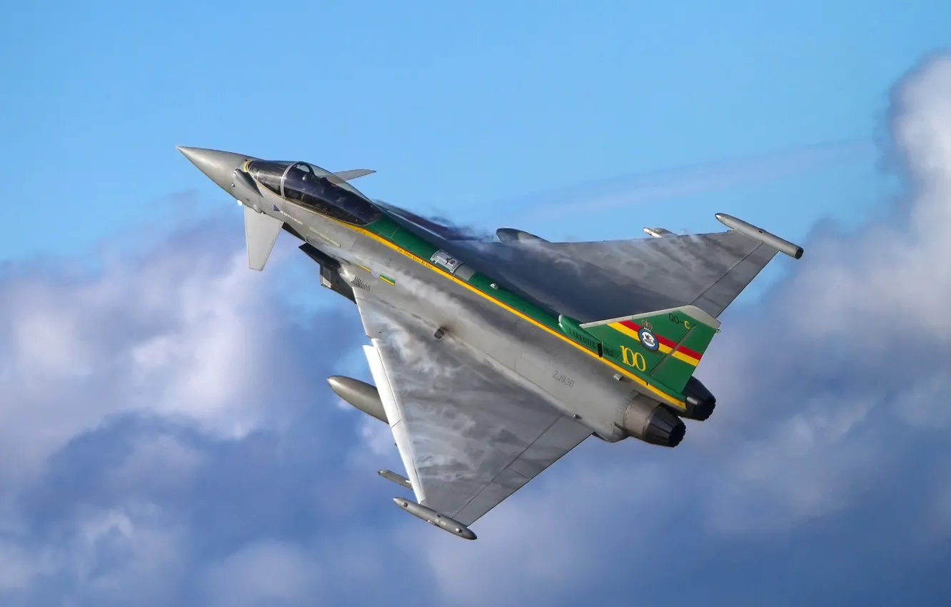 Photo wallpaper fighter, flight, multipurpose, Eurofighter Typhoon