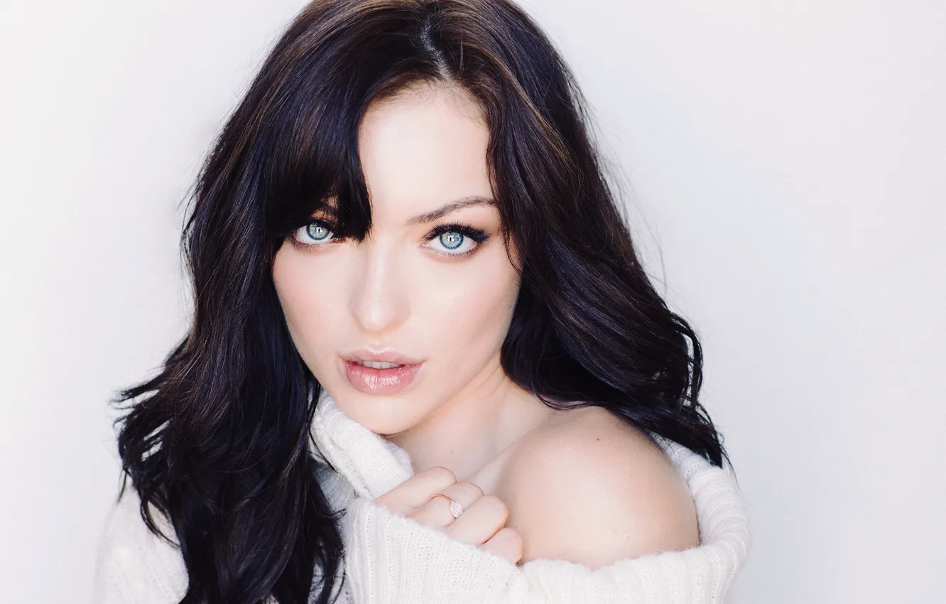 Photo wallpaper look, girl, face, hair, Francesca Eastwood