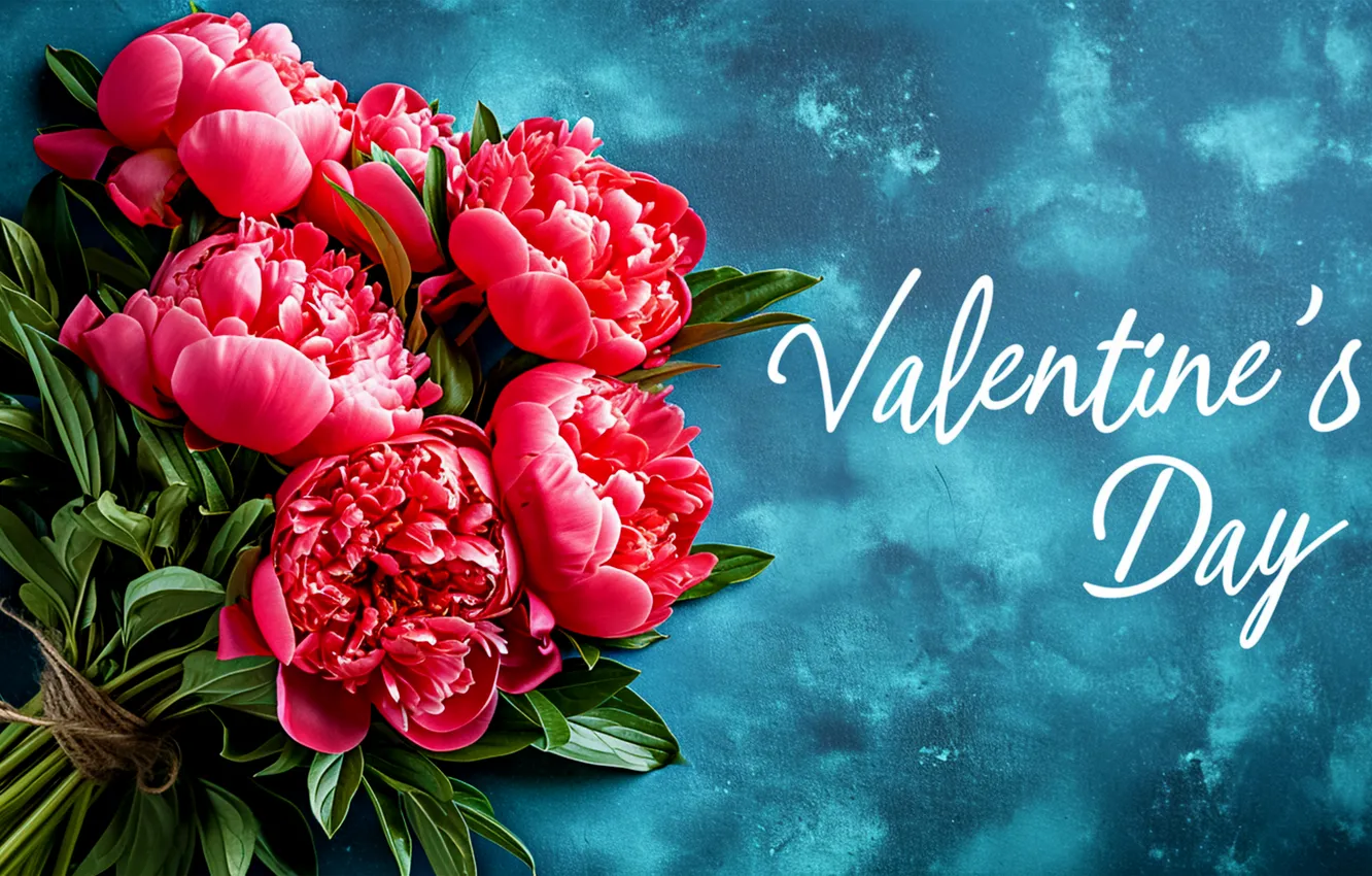 Photo wallpaper love, flowers, gift, romance, heart, bouquet, love, Valentine's day