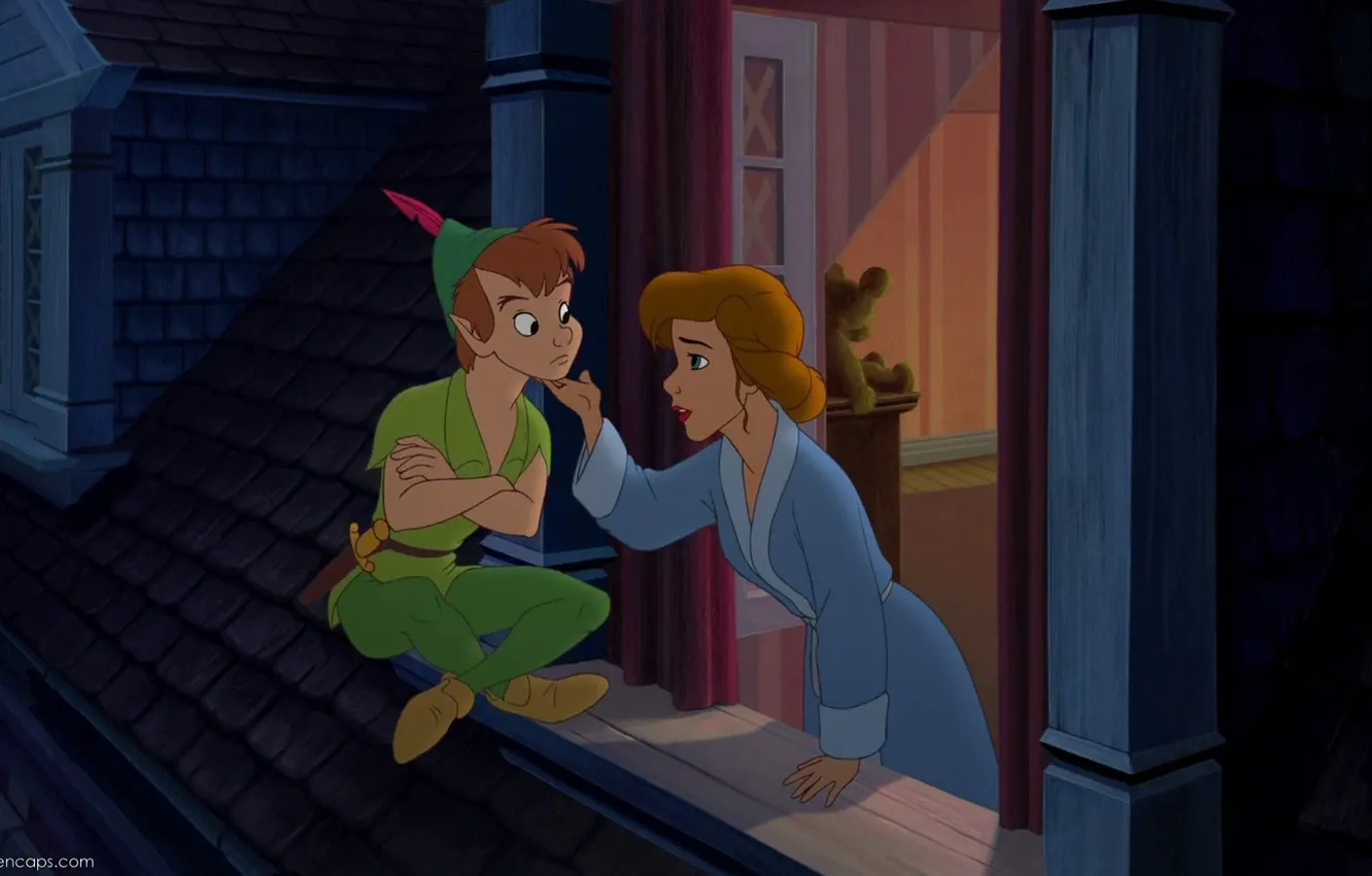 Photo wallpaper cartoon, Disney, levitation .), PETER_PAN