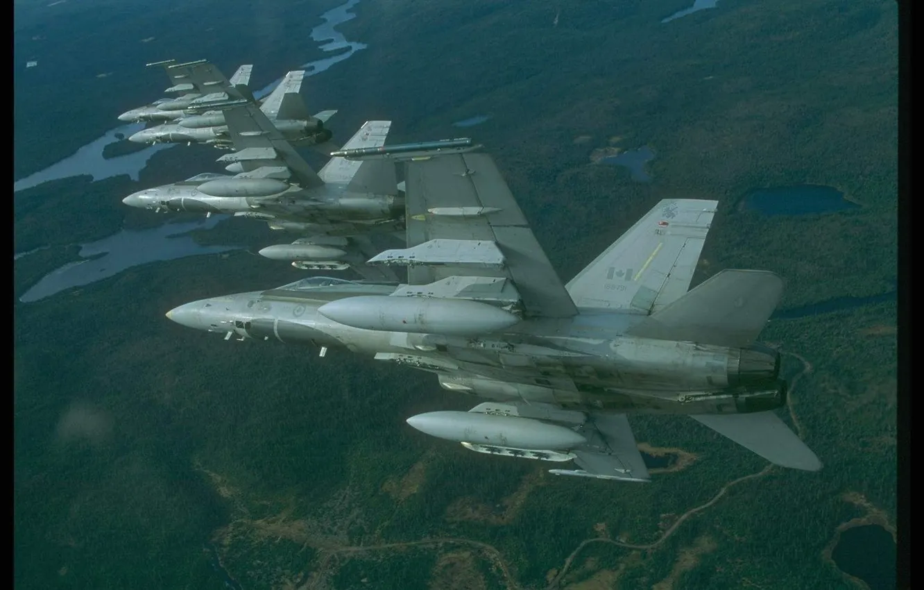 Photo wallpaper flight, fighter, aircraft