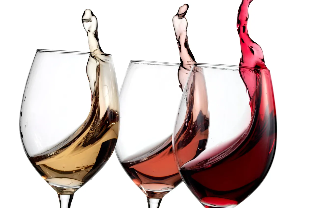 Photo wallpaper Alcohol, variety, wine glasses