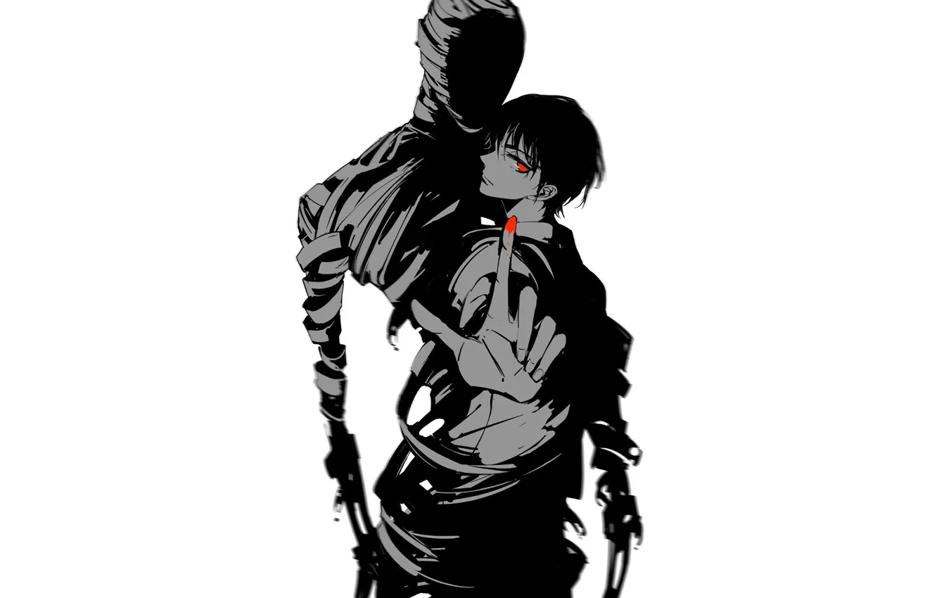 Photo wallpaper anime, art, guy, Adzhin-man, Ajin: Demi-Human, Adzhin