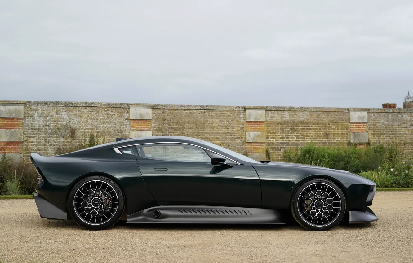 Photo wallpaper Aston Martin, coupe, side view, V12, Victor, 2020