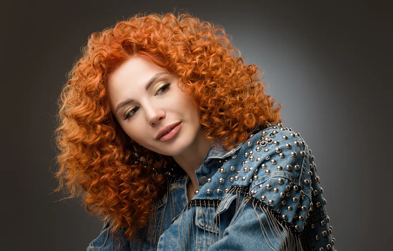 Photo wallpaper redhead, curls, Degtyarev Evgeny