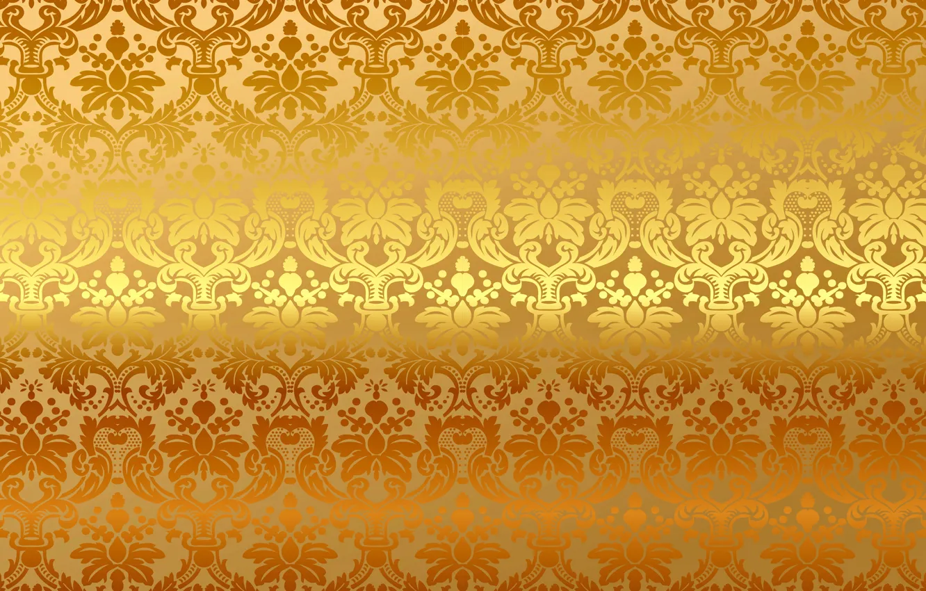 Photo wallpaper background, gold, pattern, vector, golden, ornament, vintage, background